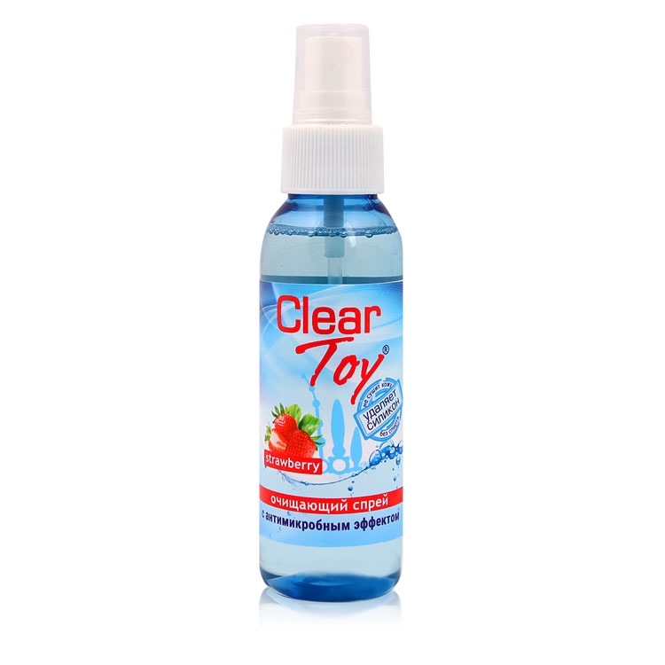 Спрей антисептик для тела и поверхностей "Clear Toy" с ароматом клубники, 100ml 