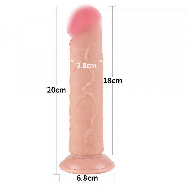 Фаллоимитатор с внутренним хребтом "Lovetoy 8,0" супер реалистичный 