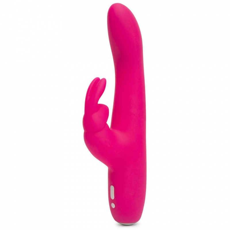 Вибратор для точки G и клитора "Happy Rabbit Curve Slim" розовый 
