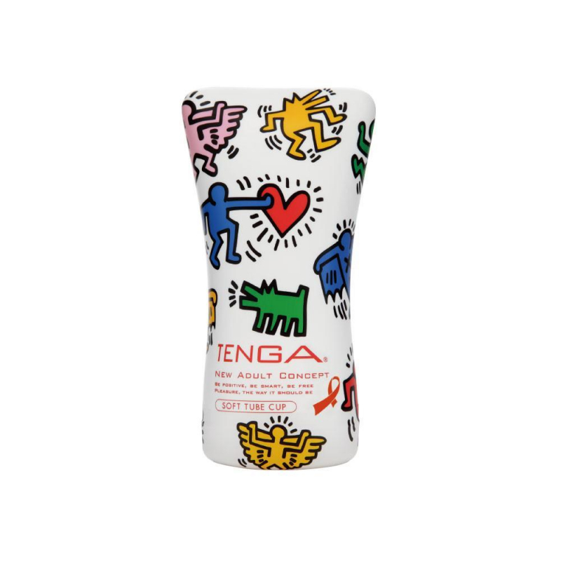 Мастурбатор "Tenga Keith Haring Soft Case Cup" узкий вход 