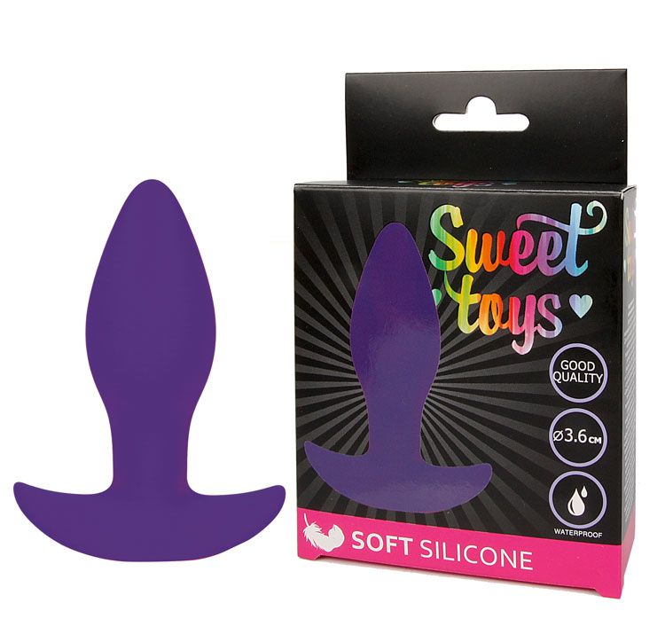 Пробка с ограничителем "Sweet Toys" фиолетовая 
